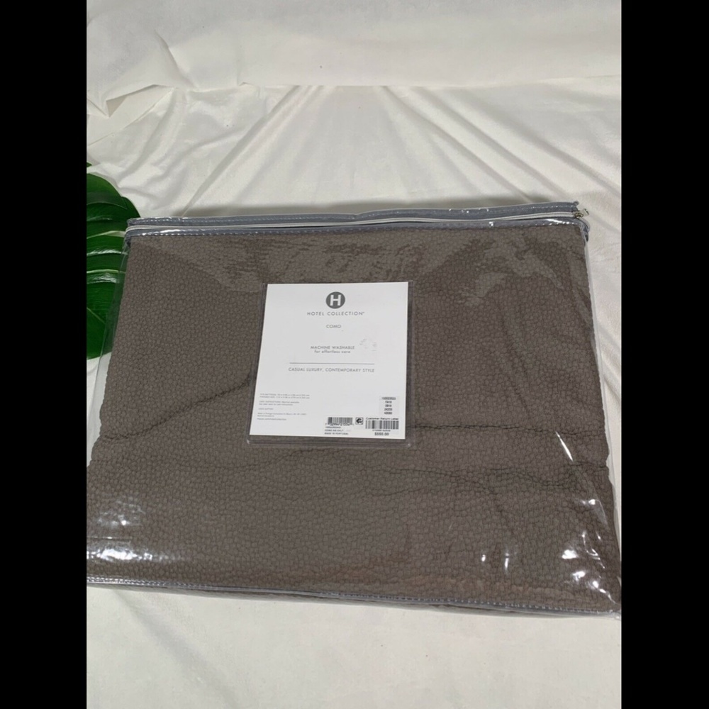 NIB Hotel Collection‎ Como (1) King Coverlet Blanket +(2) King Shams - Picture 4 of 12